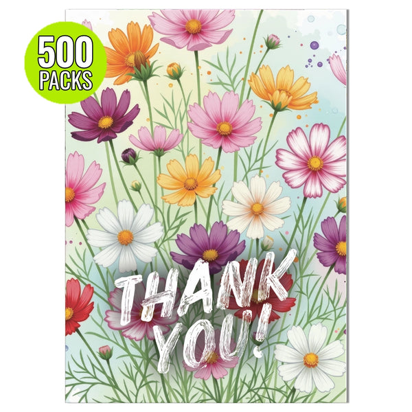 "Thank You" Cosmos Affiliate Seed Packets (Set of 500) AF140