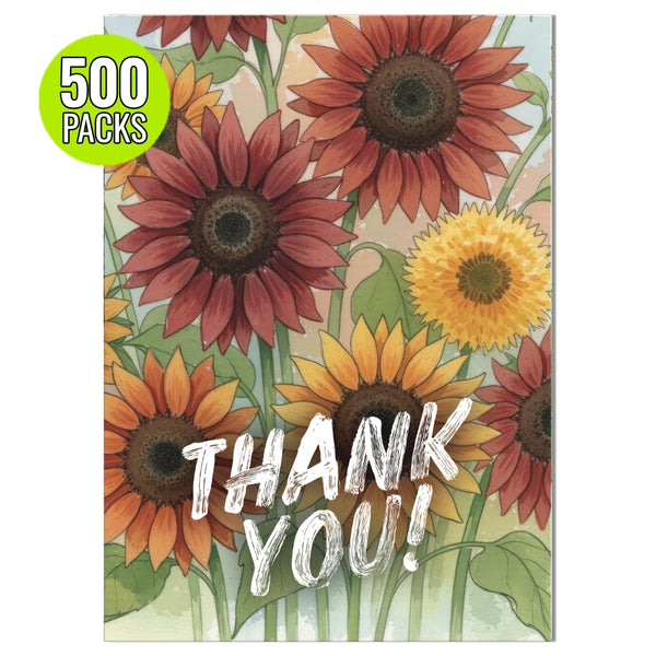 "Thank You" Sunflower Affiliate Seed Packets (Set of 500) AF489