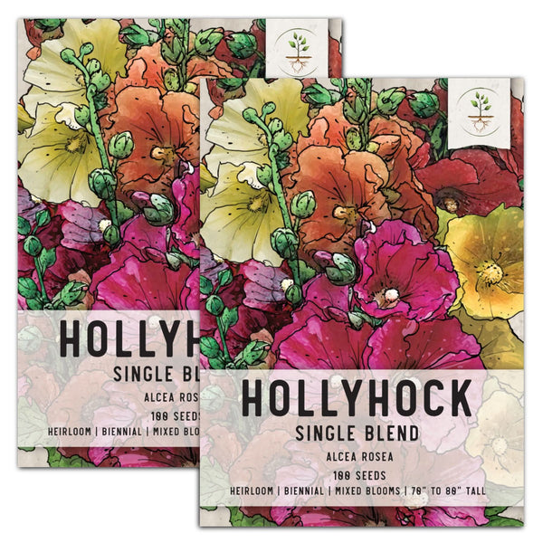 Single Hollyhock Mixture (Alcea rosea)