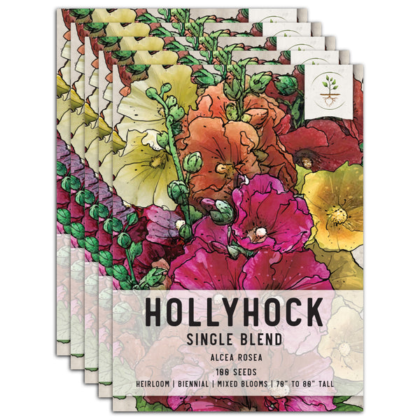 Single Hollyhock Mixture (Alcea rosea)
