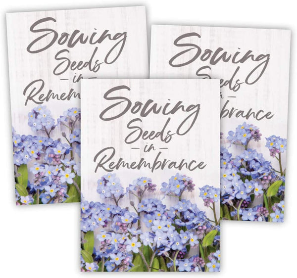 Forget-Me-Not Seed Packet Favors (FAV-004) "Sowing Seeds For Planting In Remembrance"