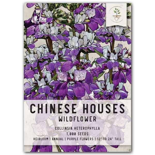 Chinese Houses Seeds For Planting (Collinsia heterophylla)