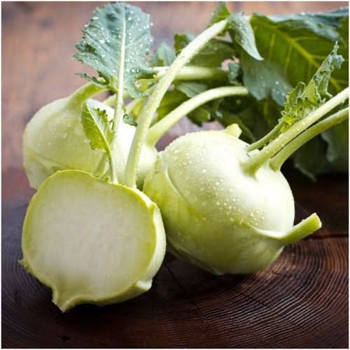 White Vienna Kohlrabi Seeds For Planting (Brassica oleracea)