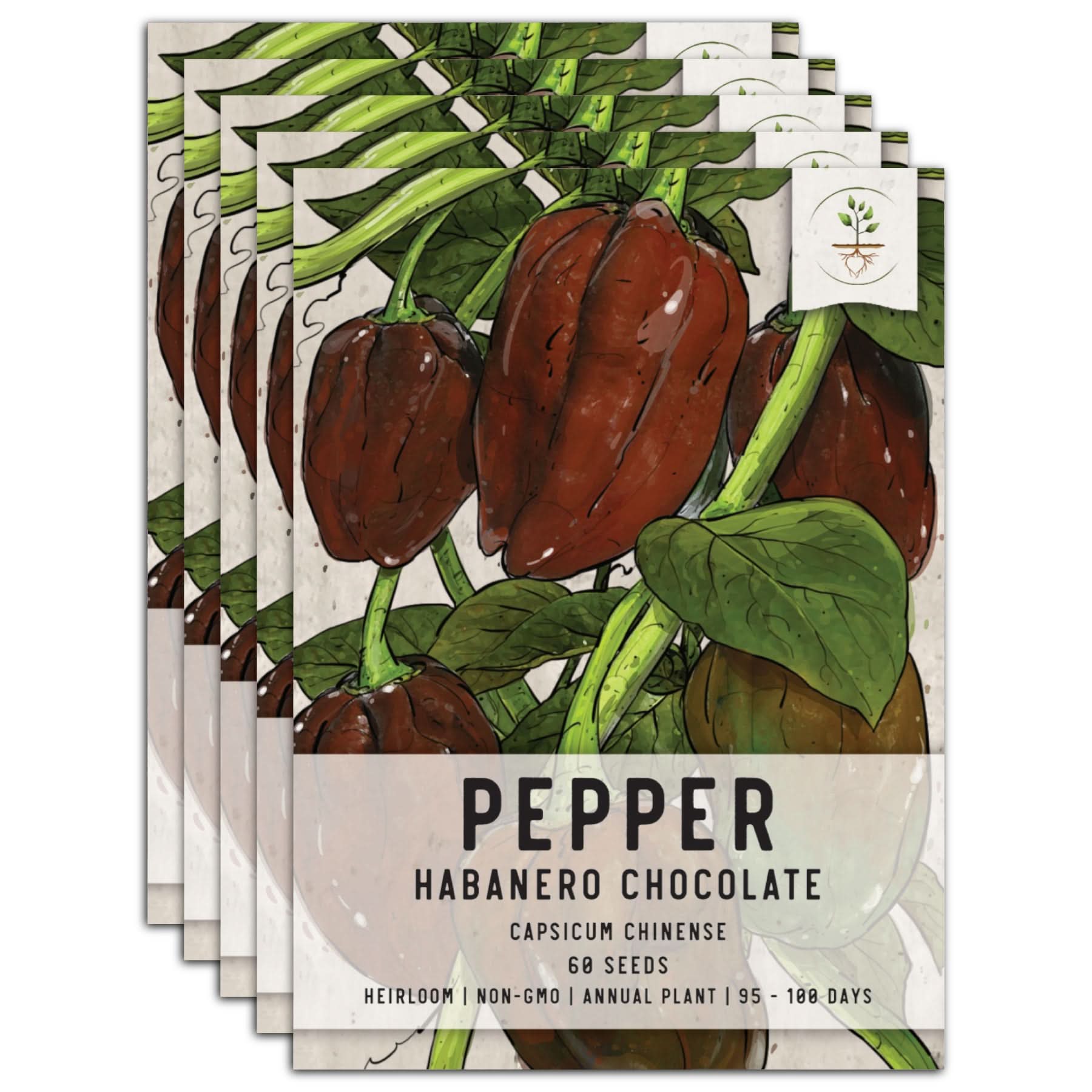 Chocolate Habanero Pepper Seeds For Planting (Capsicum Chinense) Seed