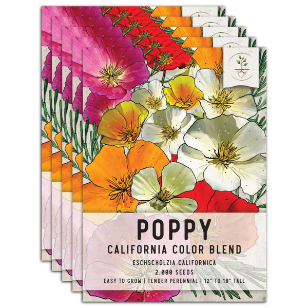 Mixed California Poppy Seeds For Planting (Eschscholzia californica)