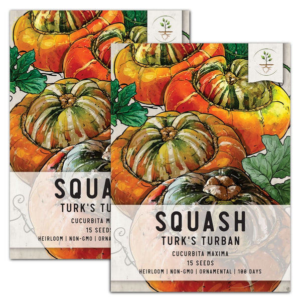 Turk's Turban Winter Squash Seeds For Planting (Cucurbita maxima)