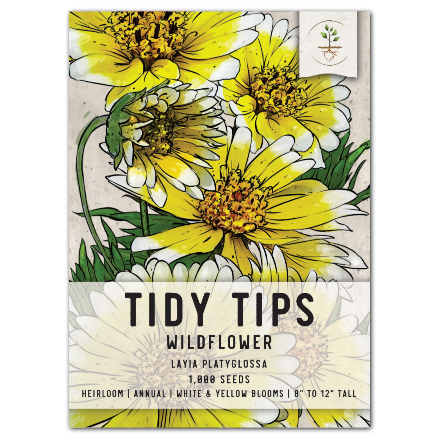raw flower seed tips Tidy Tips Seeds For Planting (Layia platyglossa) – Seed Needs LLC