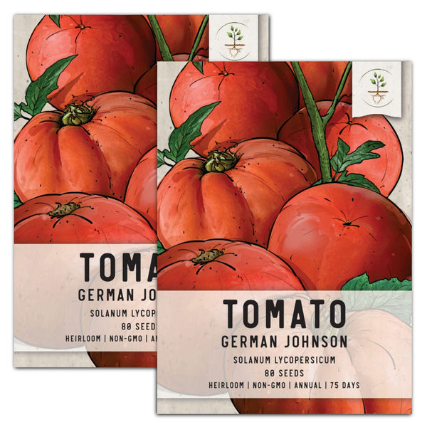 planting deutsch German Johnson Tomato Seeds For Planting (Solanum lycopersicum) – Seed Needs LLC