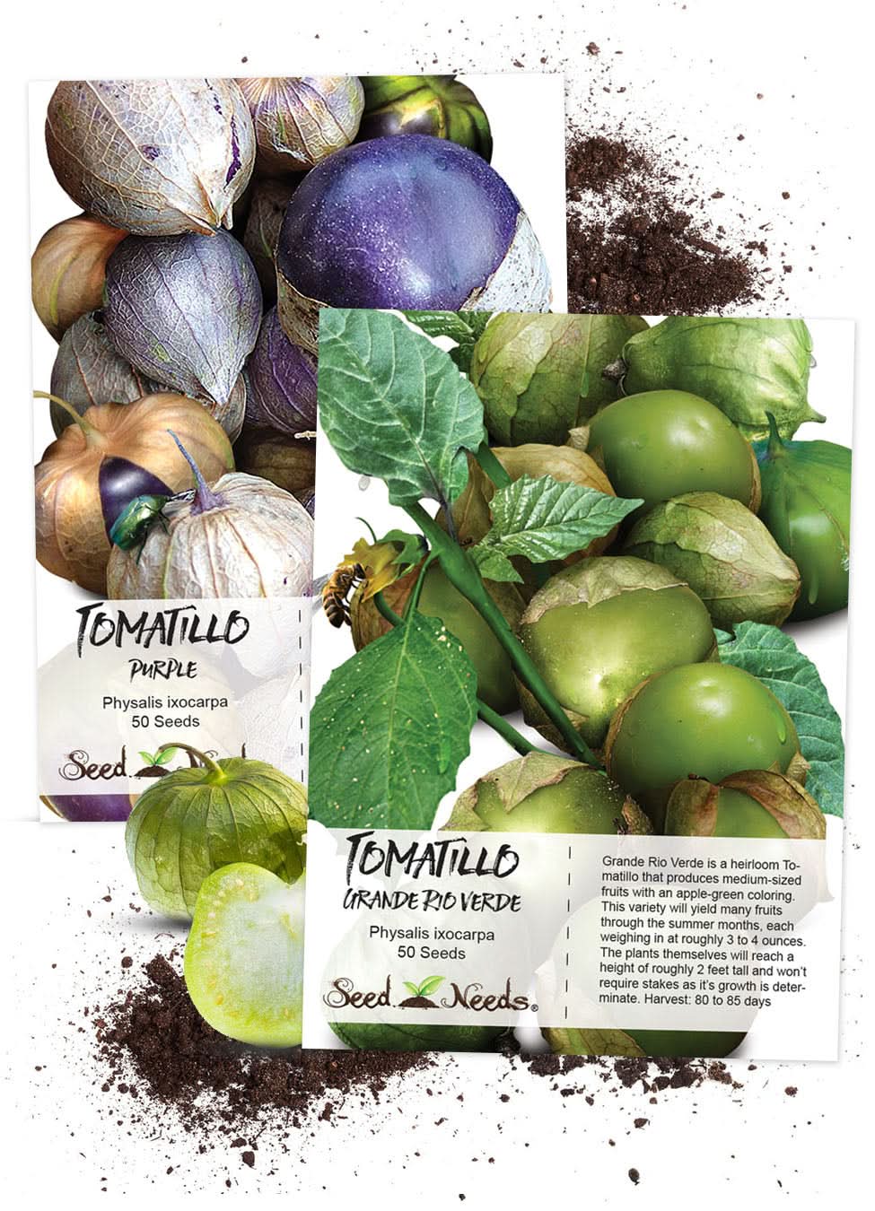 tomatillo plant seeds Tomatillo Seeds For Planting (2 Individual Seed Packets)